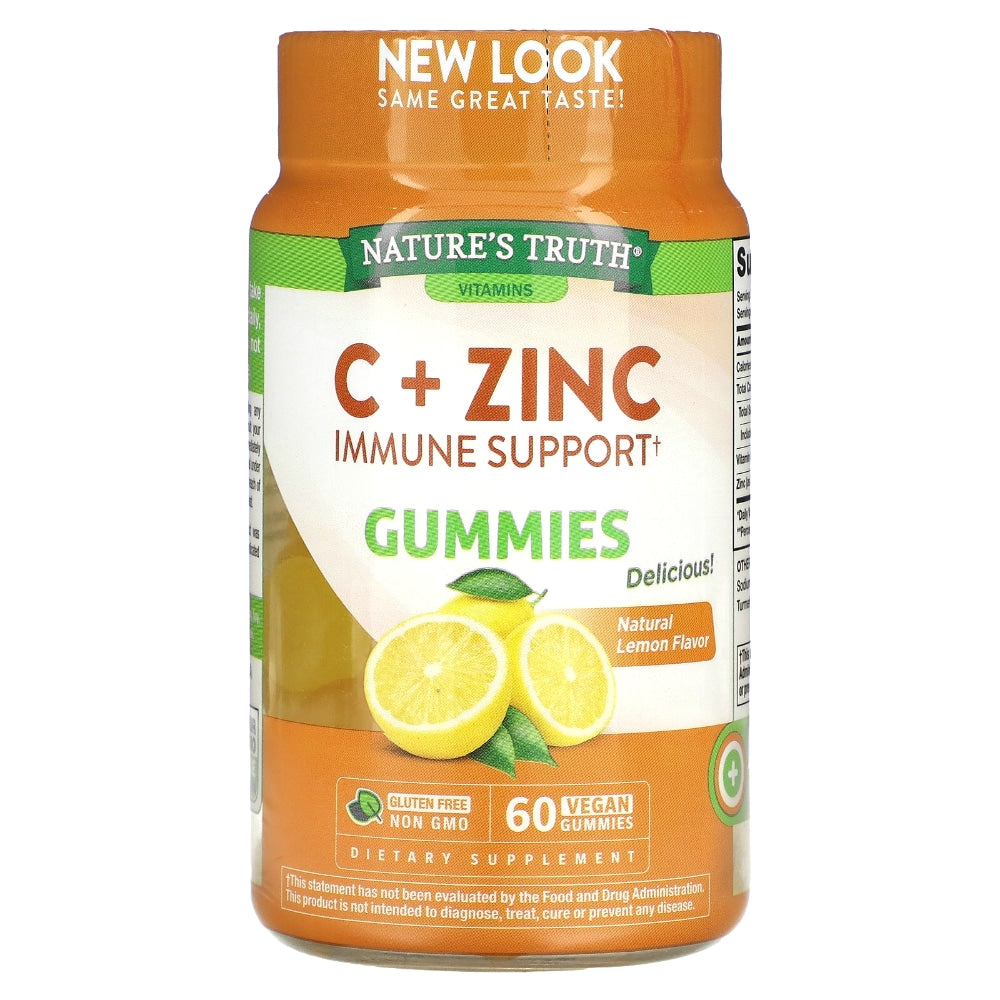 Gommes de vitamine C de Nature's Truth avec miel de Manuka et zinc
