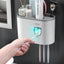 Automatic Toothpaste Squeezer & Toothbrush Holder Set