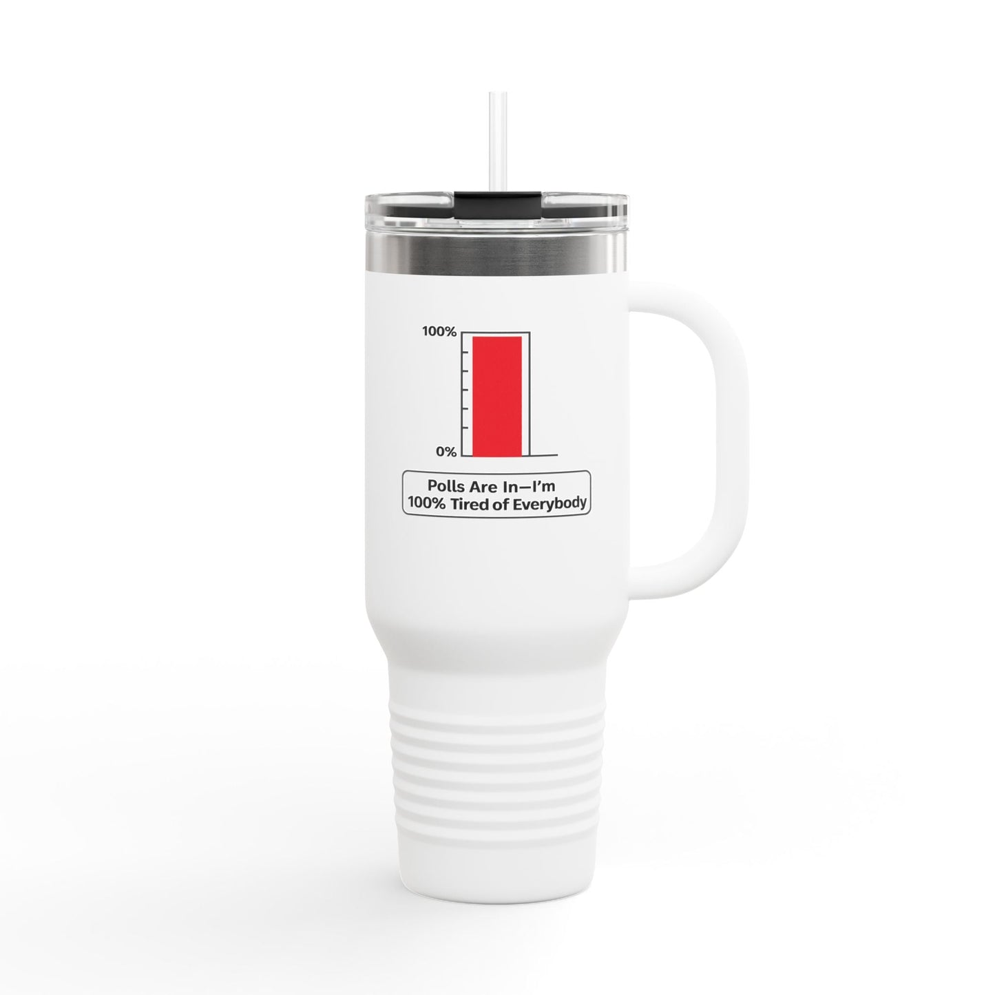 Las encuestas están aquí—Estoy 100% cansado de todos 40oz Travel Mug