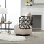 Silla de sala de estar tapizada y con botones COOLMORE