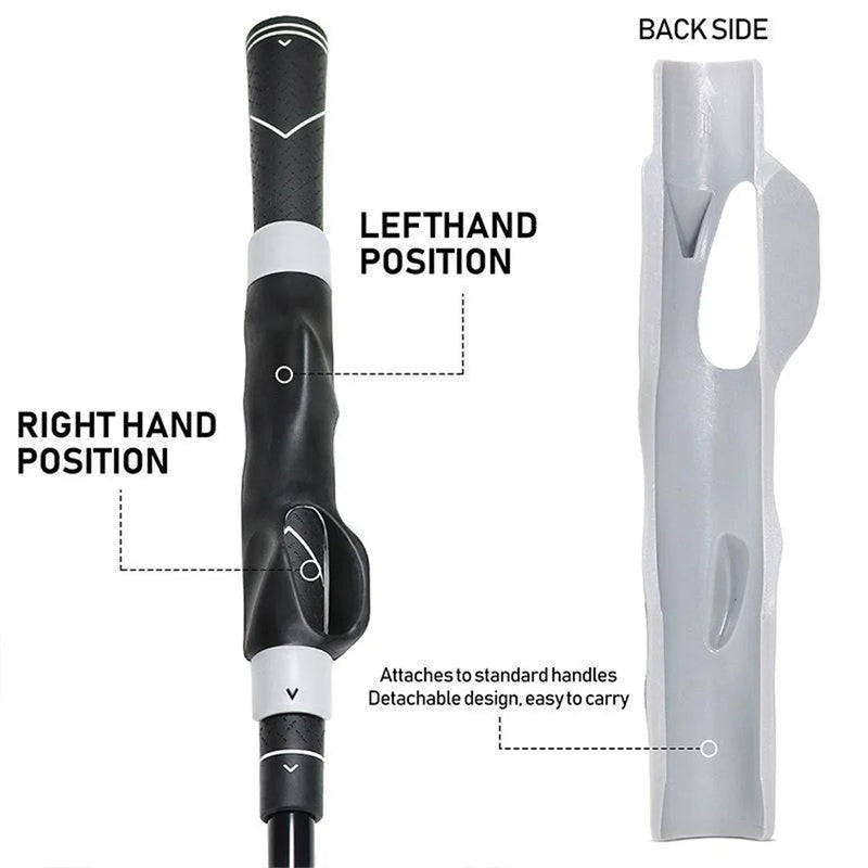 Golf Grip Trainer Attachment Outdoor Golf Swing Trainer Beginner Gesture Alignment Training Aids Correct Training Grip Aid - Korvel
