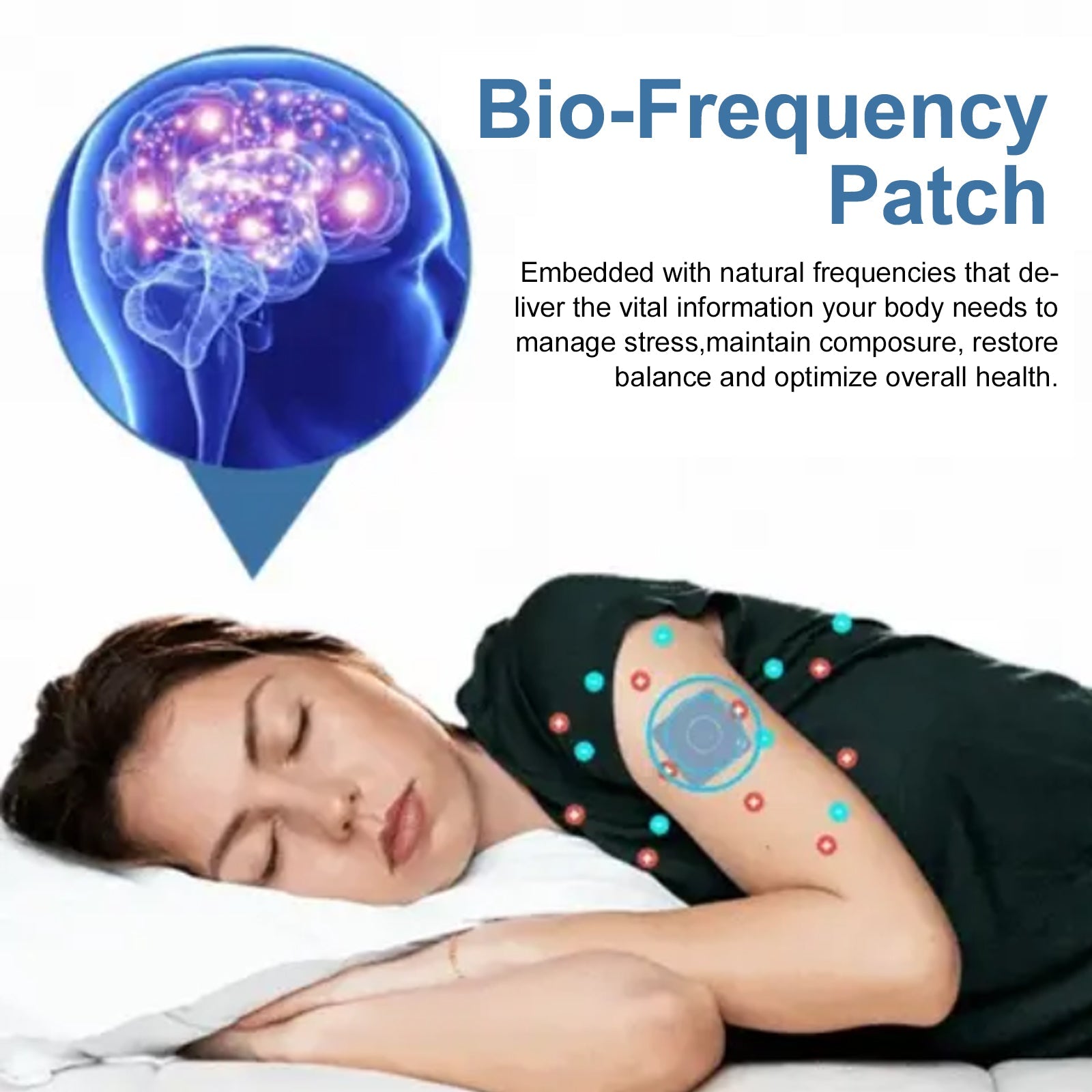 Bio-Frequency Patch, Relieve Physical Stress Relax Mind And Body Sleep Peacefully Care Patch - Korvel