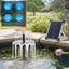 3-Tier Solar Bird Bath Fountain with Colorful LED Lights
