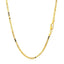 Cadena de Caja Semi Sólida de Oro Amarillo de 14k - 1.6mm