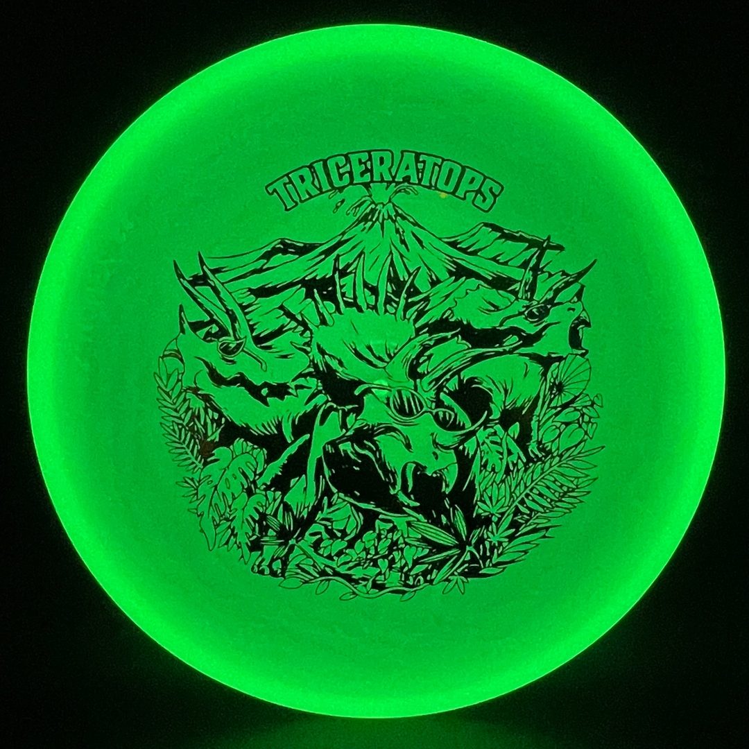 Glow Egg Shell Triceratops - Special Edition Disc Golf Putter