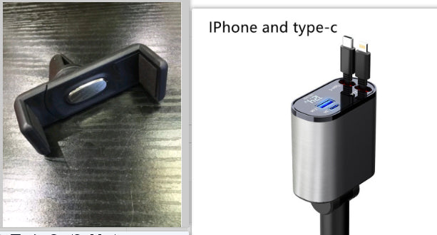Premium Metal Car Charger 100W Fast Charging Adapter