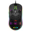 Souris de jeu creuse lumineuse RGB