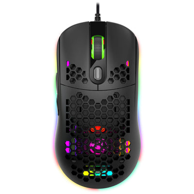 RGB Luminous Hollow Hole Gaming Mouse