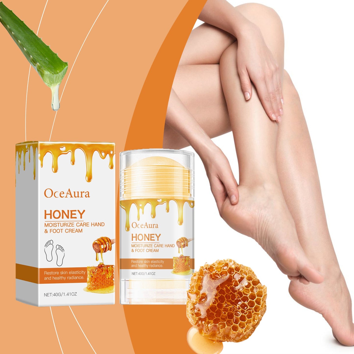 Crema Hidratante para Pies con Miel para Piel Suave y Lisa