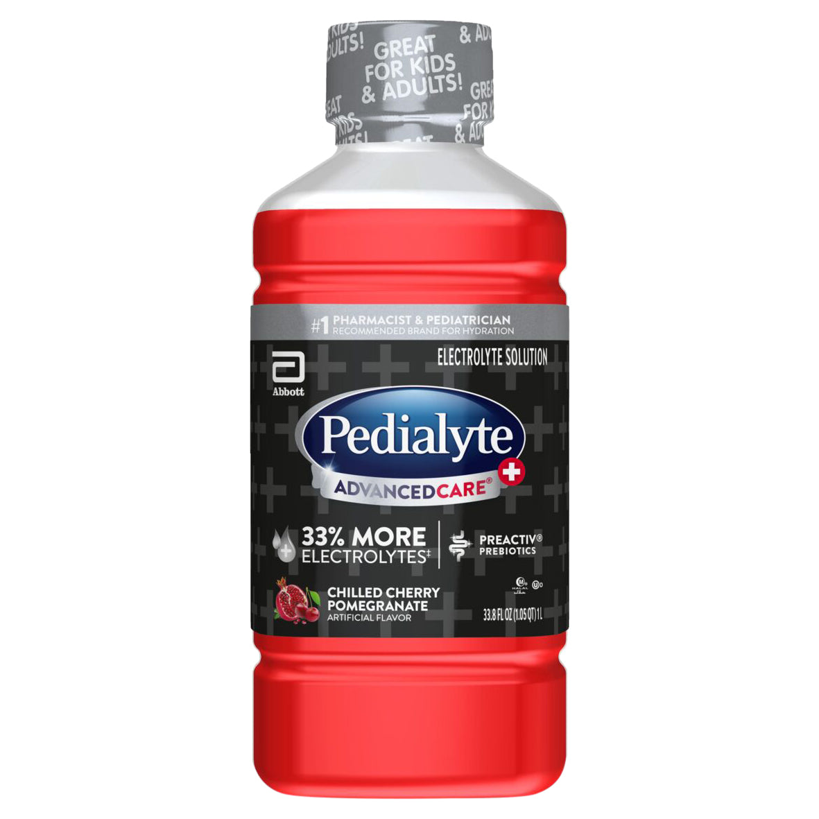 Pedialyte Advanced Care Plus Electrolyte Solution, Chilled Cherry Pomegranate