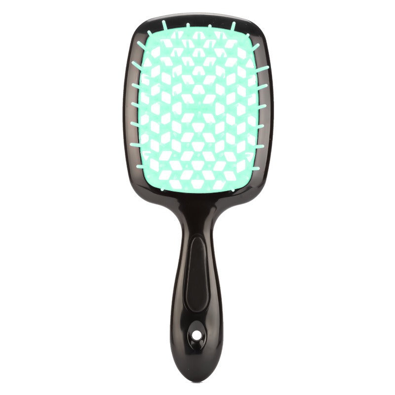 Honeycomb hollow massage comb, smooth hair grid comb, smooth hair dry and wet dual-purpose comb, curly and fluffy hair styling comb - Korvel