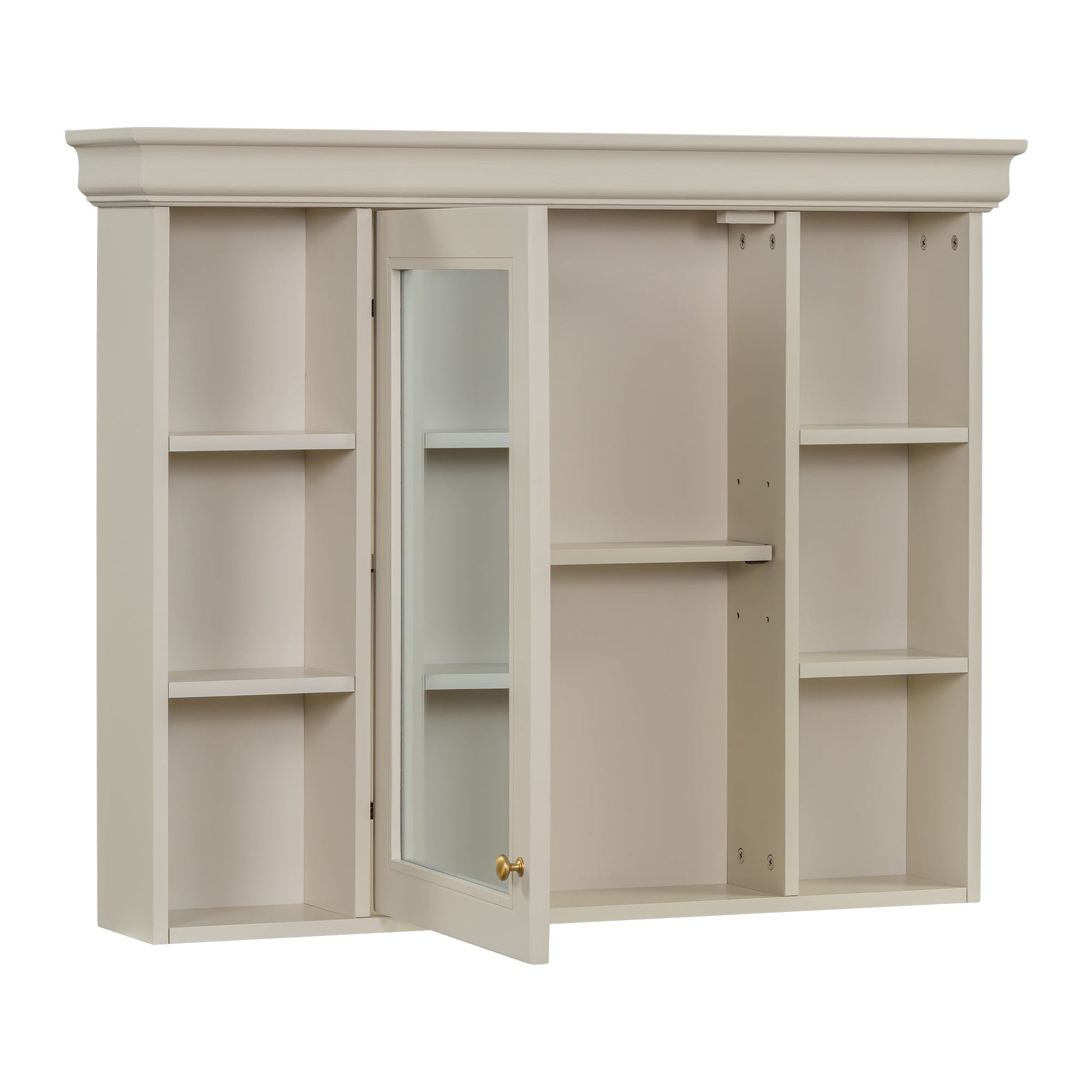 35'' x 28'' Blue Wall Mounted Bathroom Storage Cabinet with Mirror Door, Modern Bathroom Wall Cabinet with Mirror - Korvel