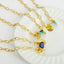 Natural Stone Pendant Titanium Steel Necklace - Korvel