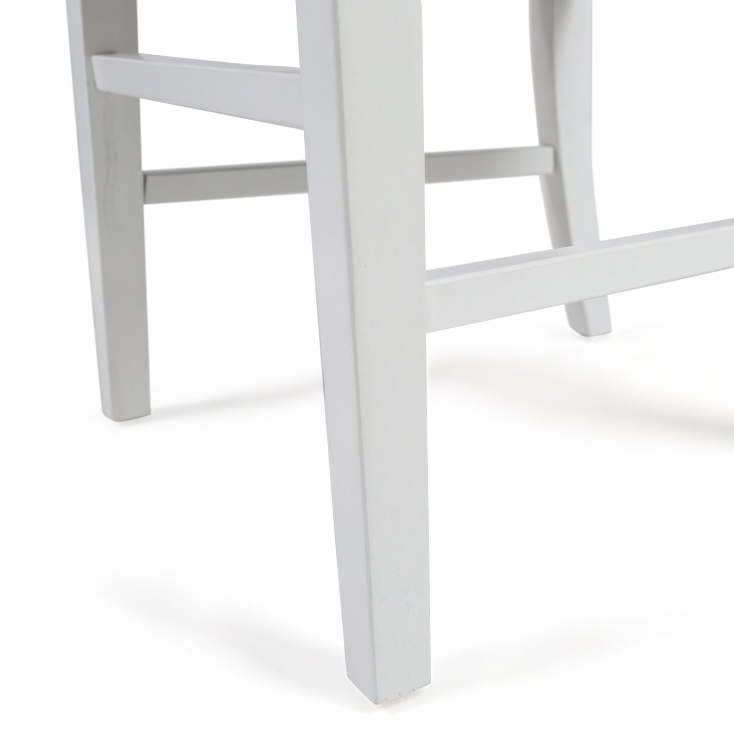 Roshan Farmhouse Acacia Wood Dining Chairs - White/Walnut (Set of 2)