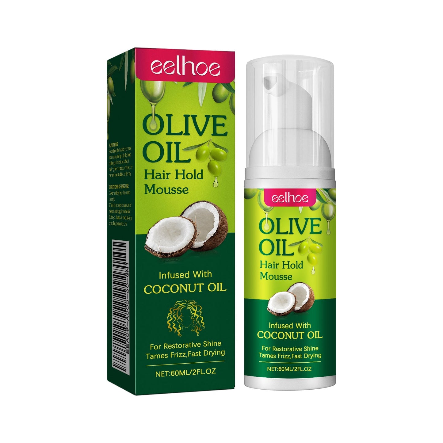Olive Oil Hair Hold Mousse for Curly Hair
