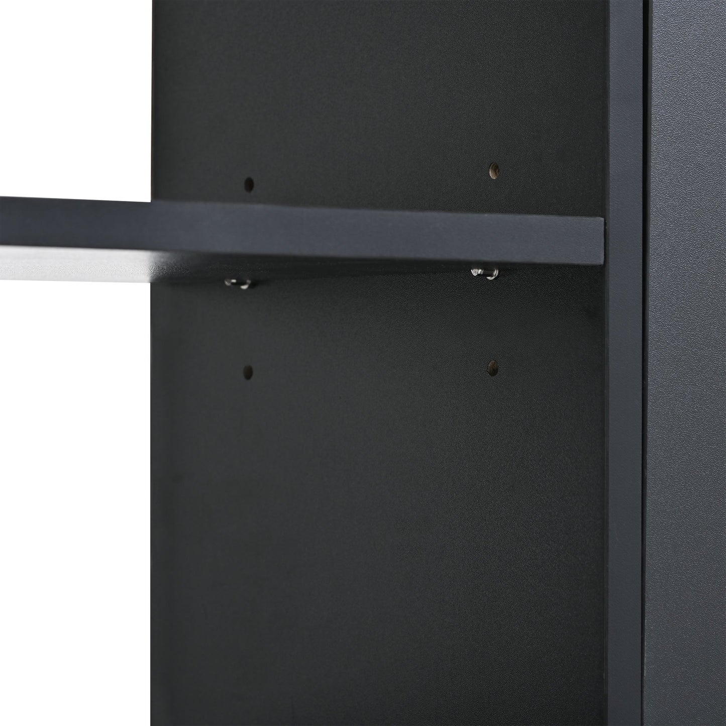 Cabinet à chaussures moderne ONTREND avec 4 tiroirs basculants - Noir