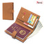 Bolso de Pasaporte Ultra Delgado de Cuero con Protección RFID