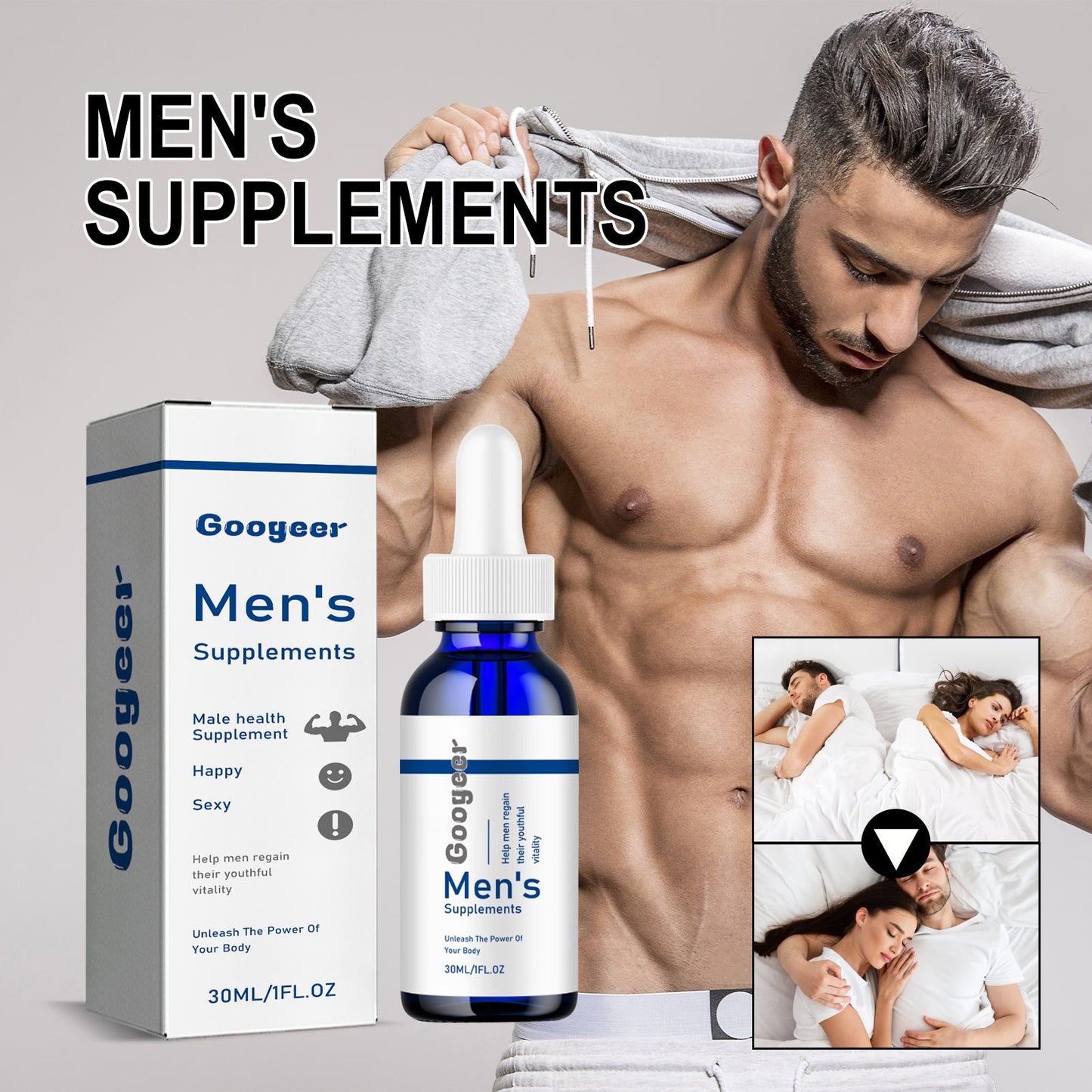 Gotas de Suplemento Herbal Premium para Hombres