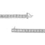 Pulsera de eslabones de diamante de plata esterlina .925 - 1/4 Cttw, Tamaño 7.25