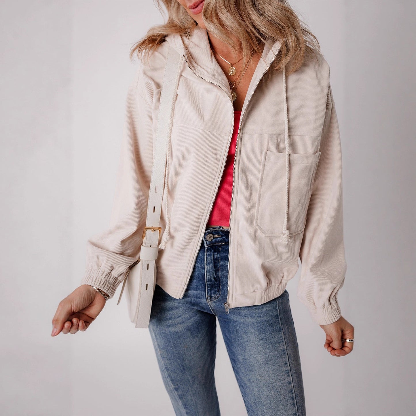 Veste décontractée à manches longues pour femmes