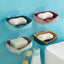 Bathroom soap box storage rack free perforated shelf drain toilet soap rack household suction cup wall-mounted soap box - Korvel