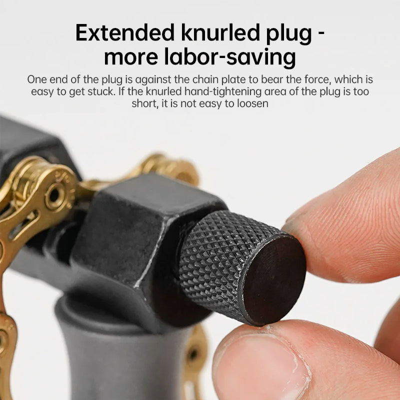 Universal Bike Chain Breaker v3.8: Cuts pins, removes links. For single - 12 speed MTB, road bikes. Repair tool. - Korvel