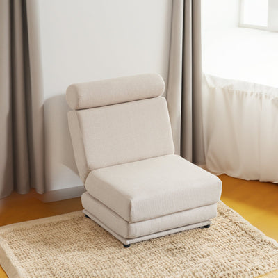 Single Sofa Chair Foldable Single Sofa Bed with Pillow,Portable Foldable Sofa Bed,Leisure Sofa Chair,Easy to Store - Korvel