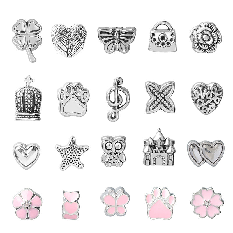 Cartoon Pink Set DIY Handmade Jewelry Children's Bracelet Women's Exquisite Gift Box Gift Bracelet - Korvel