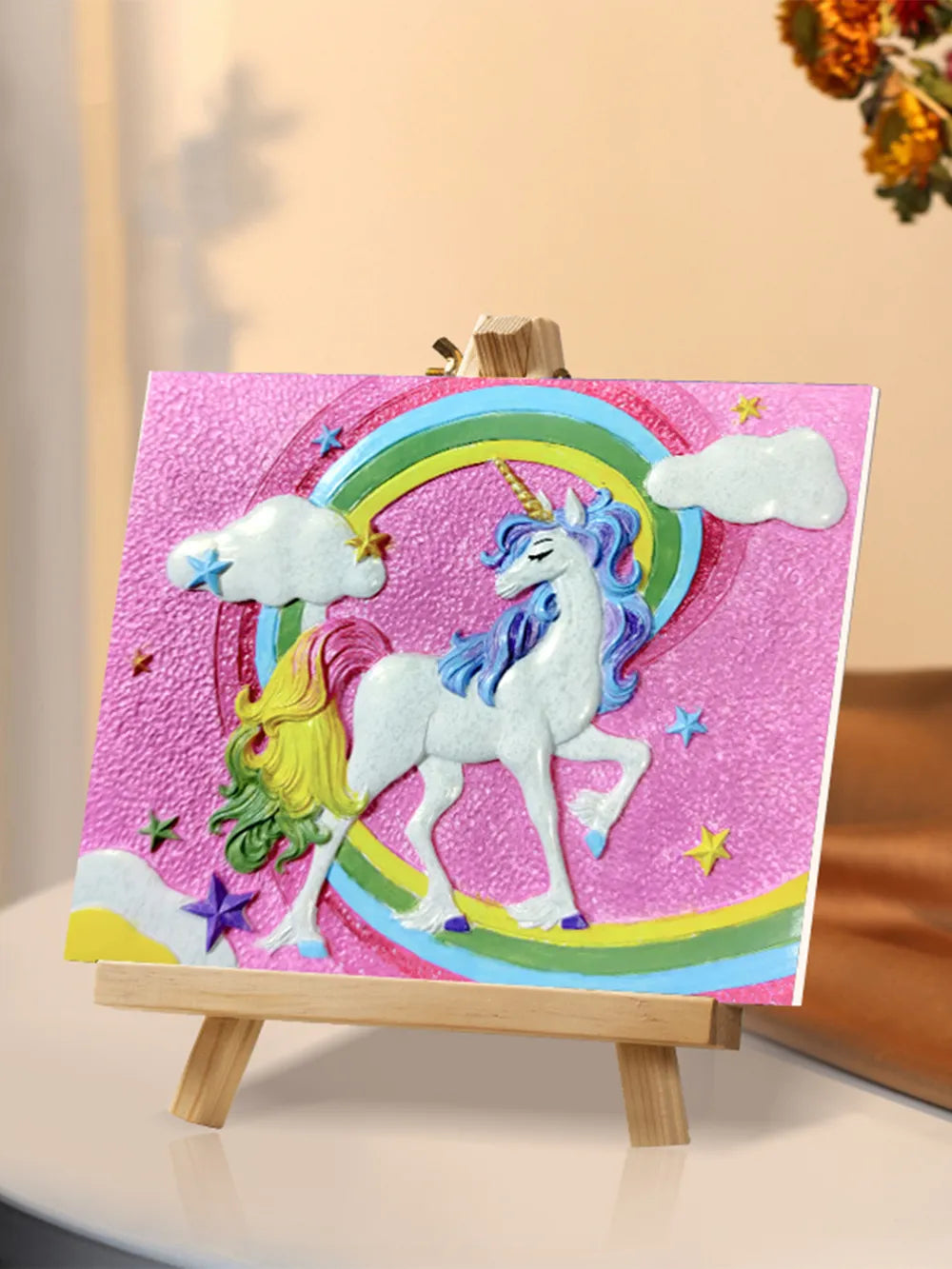 Kit de peinture à l'huile 3D DIY Licorne Relief