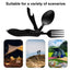 Multifunctional camping tableware stainless steel knife fork spoon, outdoor portable survival eating tools - Korvel