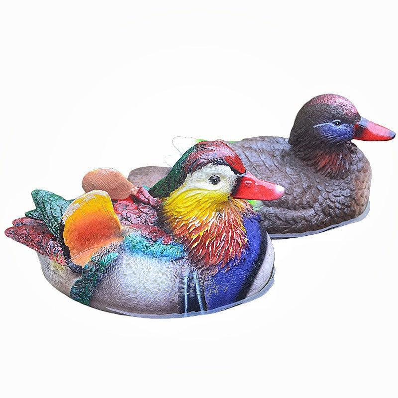 Floating Mandarin Duck Landscape Resin Decoration - Korvel