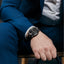 New Men's Watch Student Men's Night Light Waterproof Sports Leather Strap Black Quartz Watch - Korvel