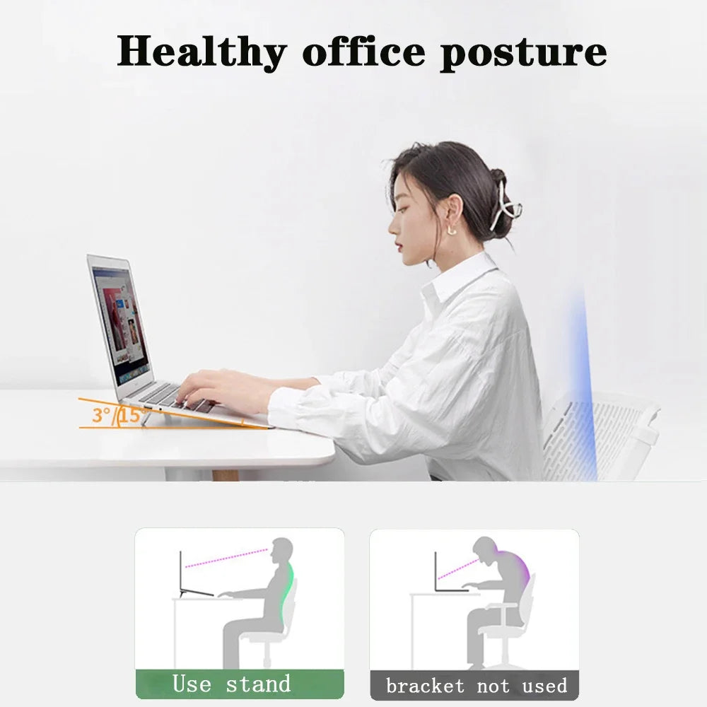 Mini Foldable Laptop Stand, Portable Computer Keyboard , Self-Adhesive Invisible Notebook Stand and Keyboard Lift for Desk - Korvel
