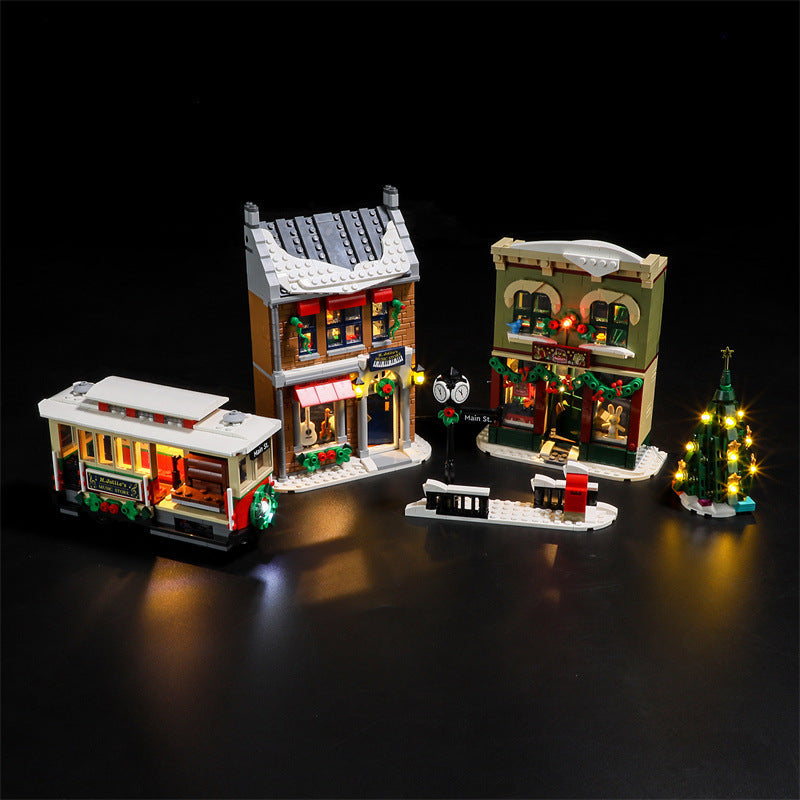 YEABRICKS is compatible with LEGO 10308 Festival Street building blocks, LED lighting, Christmas series toy lights - Korvel
