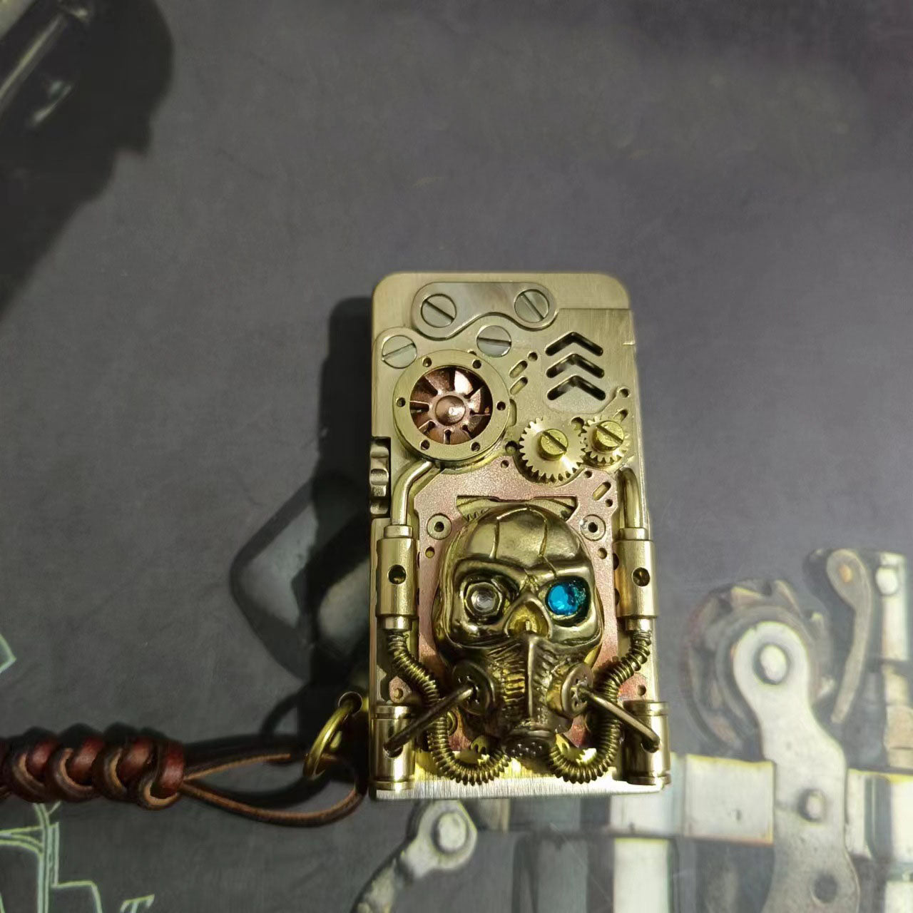 Mechanical armor catapult ignition kerosene lighter Dragon Tongue Aspley Doomsday Hunter punk lighter - Korvel