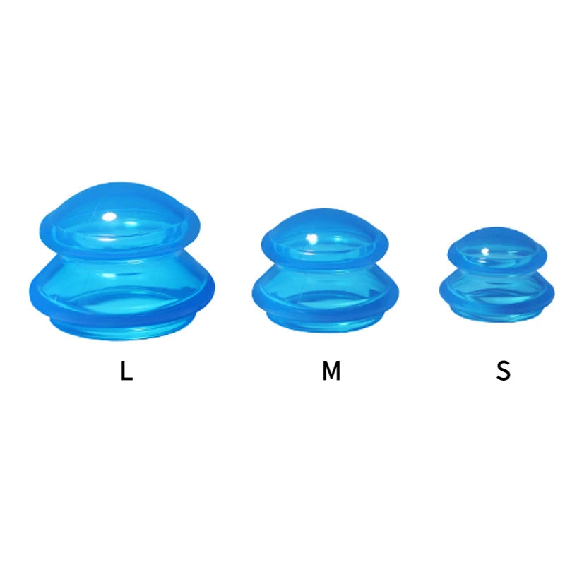 Silicone Cupping Set Suction cups Vacuum Suction Jars Therapy Slimming Body Face Massage Cupping Anti Cellulite Weight Loss - Korvel