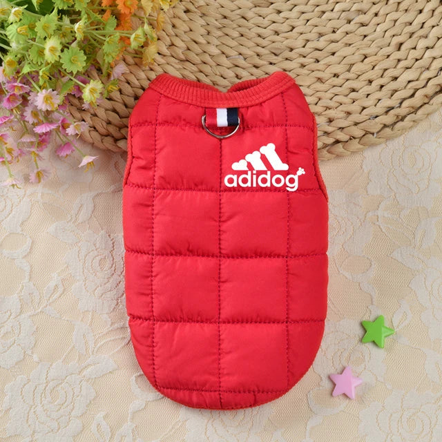 Pet clothing winter thickened dog clothes autumn and winter new cotton-padded jacket vest multi-color waterproof warm - Korvel