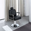 Premium Reclining barber Chair Salon Chair for Hair Stylist with Heavy Duty Hydraulic Pump, 360° Rotation  Black - Korvel