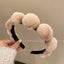 Retro Plush Hair Hoop - Women's Headband Accessory