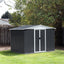 GO 47.2" Large Wooden Dog House Outdoor, Outdoor & Indoor Dog Crate, Cabin Style, With Porch, 2 Doors - Korvel