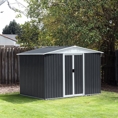 GO 47.2" Large Wooden Dog House Outdoor, Outdoor & Indoor Dog Crate, Cabin Style, With Porch, 2 Doors - Korvel