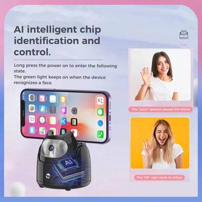 360° Rotation Automatic Face Tracking Gimbal for Smartphones
