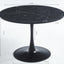42.1" Black Tulip Dining Table for 4-6 People
