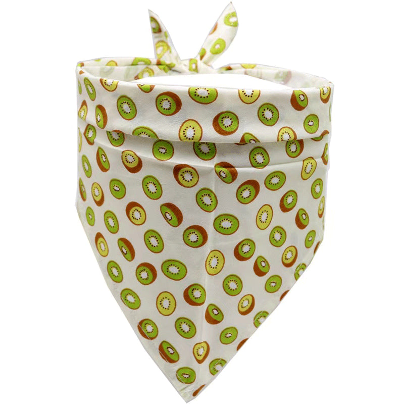 Bandana pour chien en coton premium style fruit