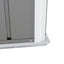 5 * 3FT outdoor storage shed, tool shed with sloping roof and lockable door, backyard garden metal shed, courtyard lawn, gray - Korvel