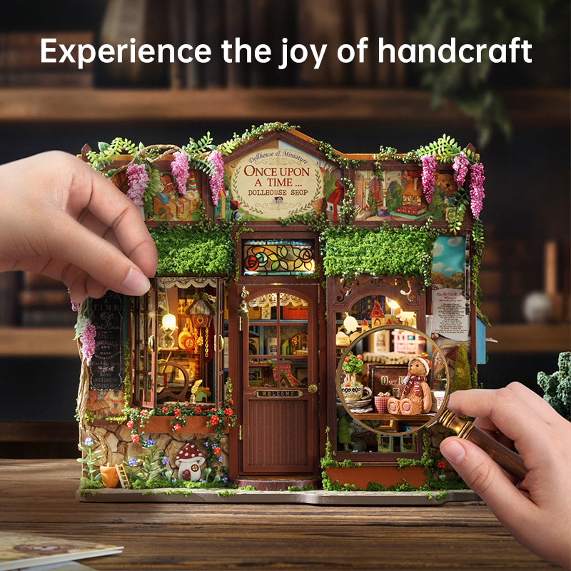 DIY wooden fairy-tale Wonderhous: mini bookends, assembleable houses, gifts, home decor - Korvel