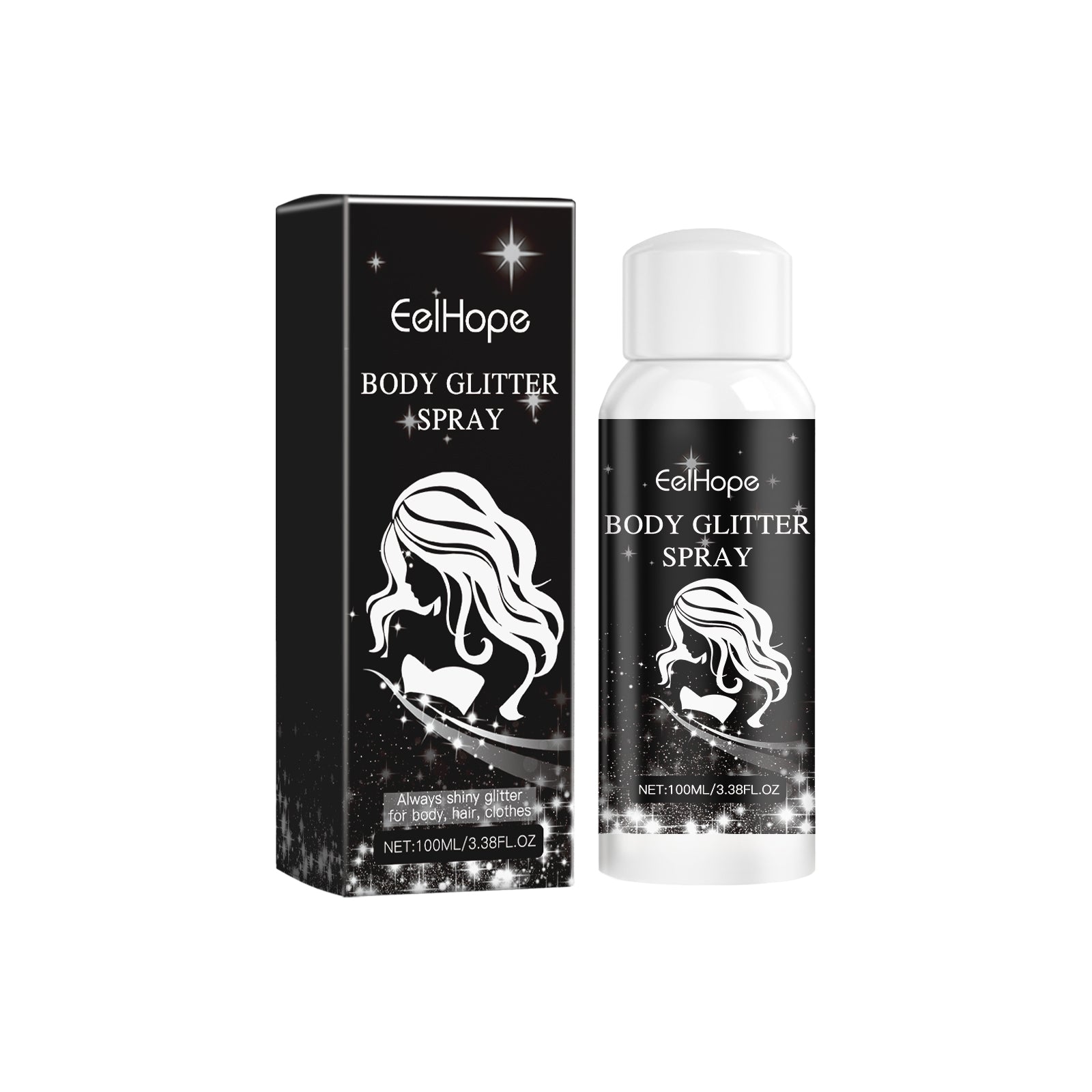 Body Flash Spray, Face Body Star Flash Party Highlight Focus Flash Spray - Korvel