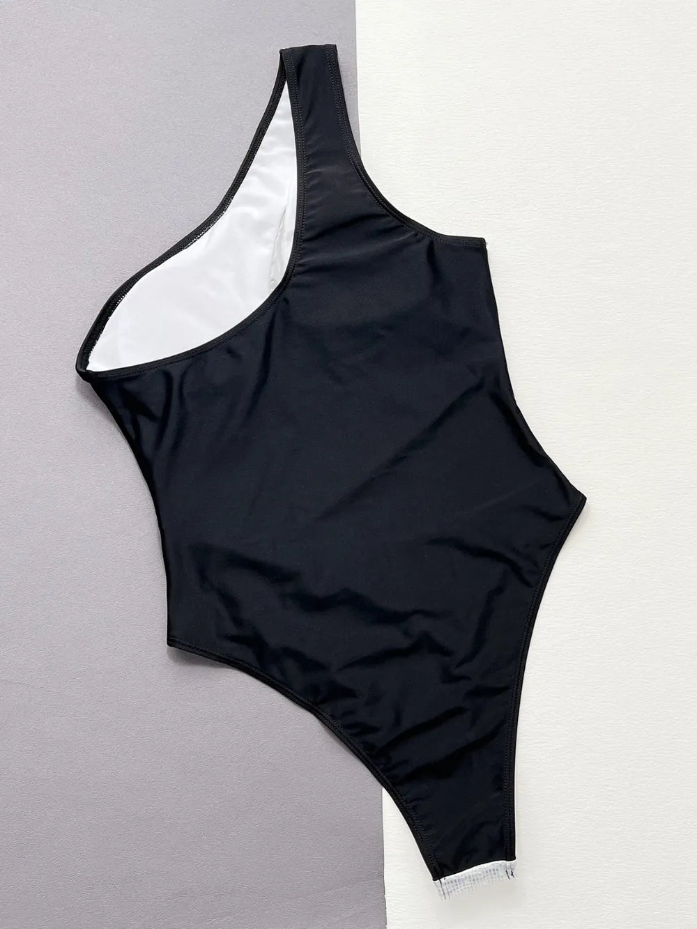 Contrast Panel One-Piece Swimsuit - Korvel