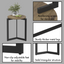 19.68''H Round Accent End Table with Sturdy Metal Frame