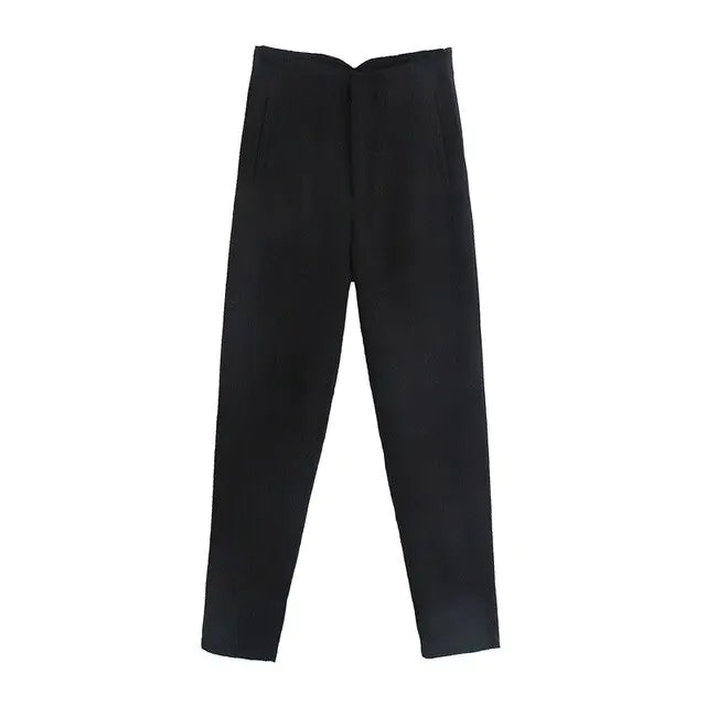 Pantalons Droits Chic pour Femme de Bureau